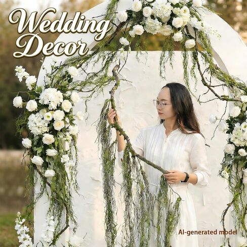 63inch Rustic Curly Artificial Weeping Willow Branches Faux Twisty Wood Curtain Tree Spooky Fall Long Vine Hanging Green Moss Twigs Garland For Wall Jungle Fireplace Halloween Patio Porch Decoration in Saudi Arabia