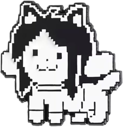 Temmie Tem Shop Waterfall Village Undertale Sans Papyrus Indie Video Game 1.1" Enamel Pin Badge in Kuwait