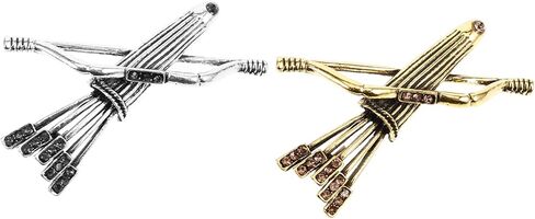 LIFKOME Bow and Arrow Brooch Back Pins Back Brooches Scarves Lapel Pin Suit Brooches Hat Brooch Clothes Lapel in Kuwait