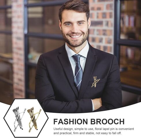 LIFKOME Bow and Arrow Brooch Back Pins Back Brooches Scarves Lapel Pin Suit Brooches Hat Brooch Clothes Lapel in Kuwait