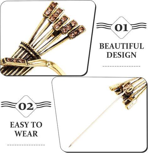 LIFKOME Bow and Arrow Brooch Back Pins Back Brooches Scarves Lapel Pin Suit Brooches Hat Brooch Clothes Lapel in Kuwait