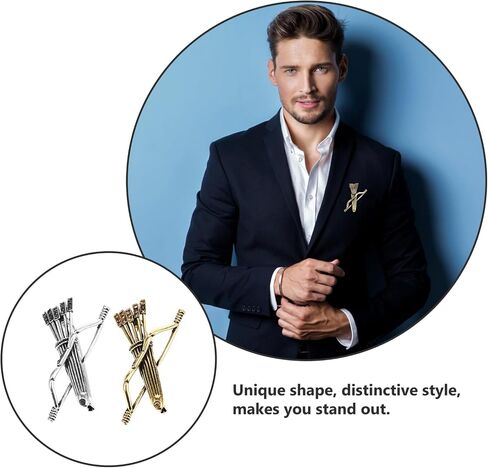 LIFKOME Bow and Arrow Brooch Back Pins Back Brooches Scarves Lapel Pin Suit Brooches Hat Brooch Clothes Lapel in Kuwait
