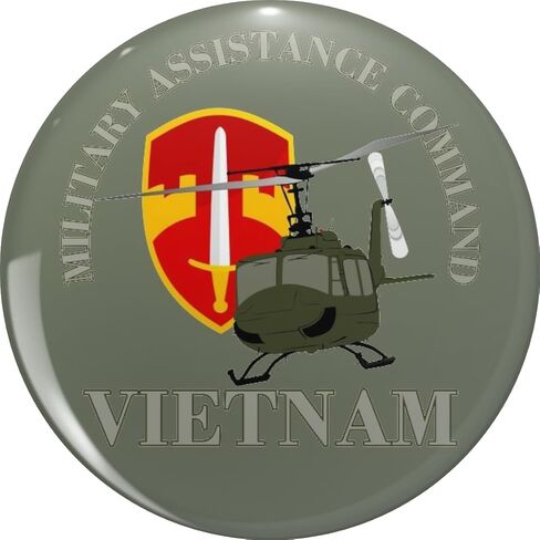 MACV Vietnam Metal Lapel Hat Pin Tie Tack Pinback 0.75" in Saudi Arabia