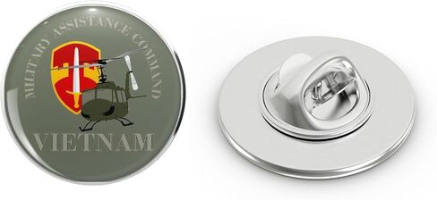MACV Vietnam Metal Lapel Hat Pin Tie Tack Pinback 0.75" in Saudi Arabia