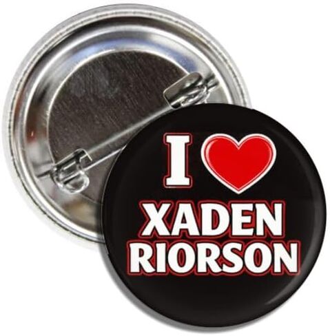 I Love (Heart) Xaden Riorson In My Shadow Daddy Era Collectible Button Pin, 1.50 Inch Badge, Wingleader Basgiath in Kuwait