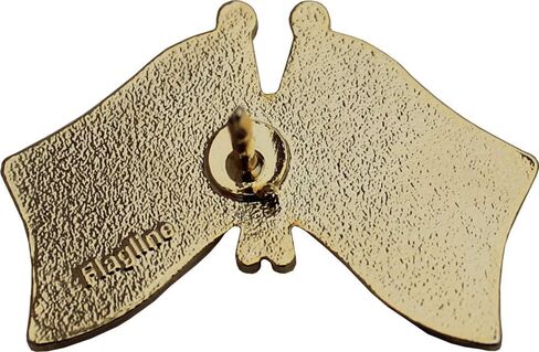 Flagline USA and South Korea Flag Die-Struck Metal Friendship Lapel Pin with Butterfly Clasp Closure in Saudi Arabia