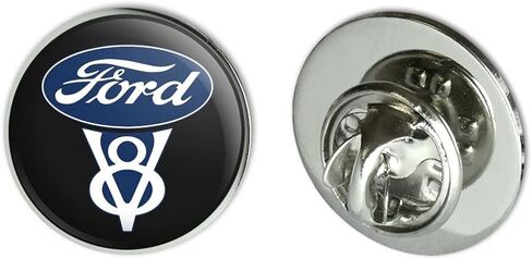 Ford Vintage V8 Logo Metal 0.75" Lapel Hat Pin Tie Tack Pinback in Kuwait
