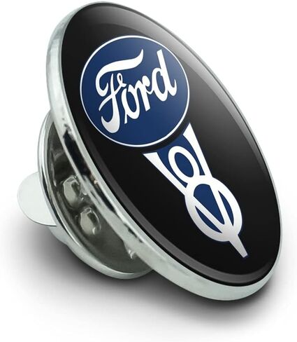 Ford Vintage V8 Logo Metal 0.75" Lapel Hat Pin Tie Tack Pinback in Kuwait