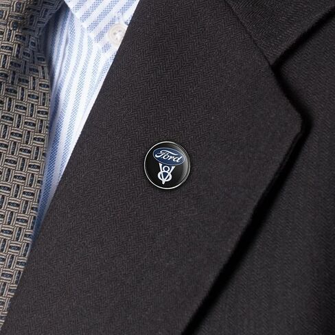 Ford Vintage V8 Logo Metal 0.75" Lapel Hat Pin Tie Tack Pinback in Kuwait
