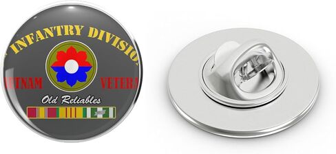 9th Infantry Division Vietnam Veteran Old Reliables Veteran Metal Lapel Hat Pin Tie Tack Pinback 0.75" in Saudi Arabia