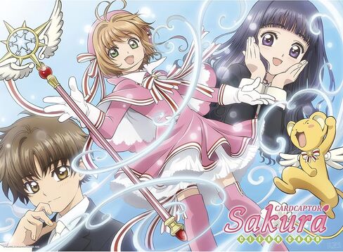 ملصق صغير غير مؤطر من مجموعة ABYSTYLE Cardcaptor Sakura مقاس 15 بوصة × 20.5 بوصة يضم ساكورا وكيرو وسيوران وتومويو أنمي مانغا مطبوعات فنية جدارية لغرفة النوم والمكتب وديكور غرفة المنزل in Kuwait