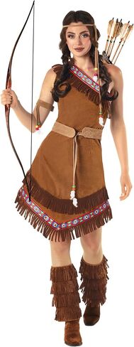 fun shack Native American Womens Costume, Maiden Princess Dress Up Outfit, Warrior Princess Costume for Halloween in Kuwait