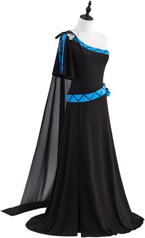 Women Hades Cosplay Costume Female Greek God Robe Dress Halloween Outfits in Saudi Arabia