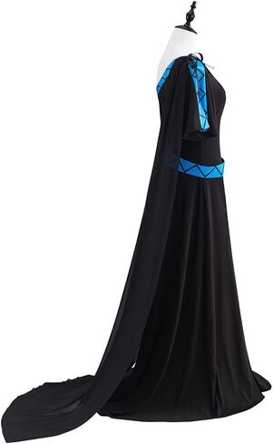 Women Hades Cosplay Costume Female Greek God Robe Dress Halloween Outfits in Saudi Arabia