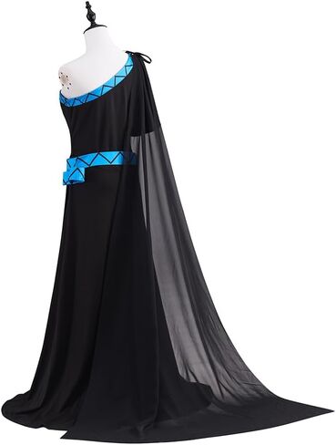 Women Hades Cosplay Costume Female Greek God Robe Dress Halloween Outfits in Saudi Arabia