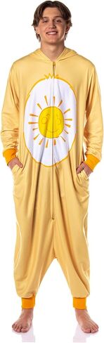 Mad Engine Care Bears الكبار Kigurumi Union Suit Funshine Bear زي بيجامة الزي in Saudi Arabia