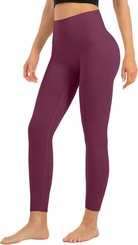 Buttery Soft Leggings for Women High Waisted Tummy Control No Front Seam Yoga Pants Workout Athletic Gym Leggings in Saudi Arabia