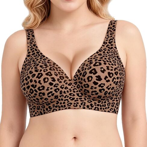 Wireless Jelly Bra for Women Deep V Push Up Seamless Comfortable T-Shirt Plunge No Underwire Bras Everyday Bras in Kuwait
