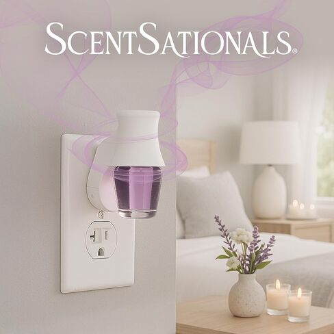 ScentSationals Lavender & Vanilla Fragrance Oil Plug In Air Freshener Refills 3-Pack - Works with Scentsationals Wall Plugs, Long-Lasting Home Fragrance, 0.8 fl oz Each, Packaging May Vary in Saudi Arabia