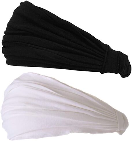 Black &White Japanese Bandana Headbands Sports Set L in Saudi Arabia