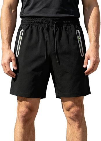 Men's Casual Shorts, Breathable Quick-Dry Outdoor Athletic Shorts with Pockets, Machine Washable, One-Pack in Kuwait