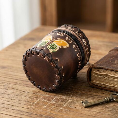 Mini Jewelry Pouch Handmade Trinket Butterfly Bag Purse Tiny Box Ring Holder for Vintage Coin Charm Keychain Portable Bag Pendant Storage Personalized Accessories in Saudi Arabia