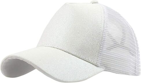 Generic قبعة بيسبول Damen Pferdeschwanz قبعة بيسبول Atmungsaktiv Cappi Sonnenhut Sonnenschutz Kappe قبعة ذيل حصان Basecap Sommer Damen Kappe Sommer White in Kuwait