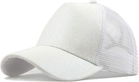 Generic قبعة بيسبول Damen Pferdeschwanz قبعة بيسبول Atmungsaktiv Cappi Sonnenhut Sonnenschutz Kappe قبعة ذيل حصان Basecap Sommer Damen Kappe Sommer White in Kuwait