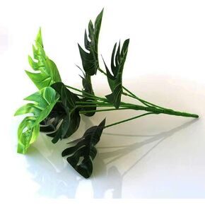 1 Pack Artificial Monstera Deliciosa Leaves, Tropical Palm Plant, 9 Leaves Faux Monstera Plant for Decoration in Saudi Arabia