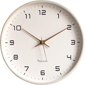 Ergocar Wall Clock, Modern Silent No Ticking Round Wooden Wall Clock Battery Powered Decorate Bedroom, Living Room, Entryway, Kitchen, Office in Saudi Arabia