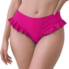 FEOYA Women’s Ruffle Bikini Bottom Full Coverage Swimsuit Bathing Suit Bottoms Elastic Summer Beach Swimwear in Saudi Arabia