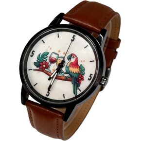 Cool Watch for Dad or Husband Retro Quartz Wrist Watch - Ideal Retirement Father‘s Day & Birthday Gift | Casual Vacation Style|Its 5 O‘Clock Somewhere Watch in Saudi Arabia