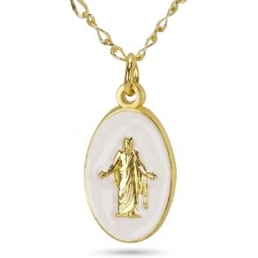 Jesus Pendant Necklace for Women, Gold Christian Faith Necklace, Christus Style LDS Jewelry, Baptism Gift, Missionary Gift, Daily Faith Necklace in Saudi Arabia