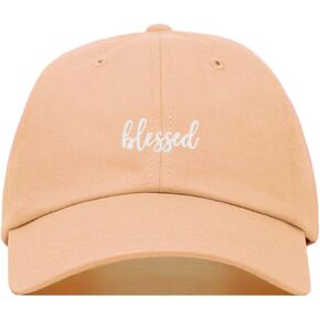 Blessed Baseball Hat, Embroidered Dad Cap, Unstructured Soft Cotton, Adjustable Strap Back (Multiple Colors) in Saudi Arabia