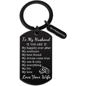 Funny Fathers Day Gift for Husband I Love You Keychain for Him Birthday Gift To My Husband Keychain I Love You Gifts for Him Anniversary Wedding Keychains for Men Fathers Day Valentine's Day Gift in Saudi Arabia
