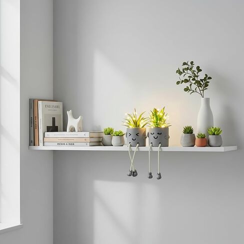 Cute Fake Plants, Succulents Pots with String Lights, Fake Plants Artificial For Desk Décor, Office Decor for Women, Shelf Decor for Gift, Bathroom Small Plants Decoration(No Battery Included) in Saudi Arabia