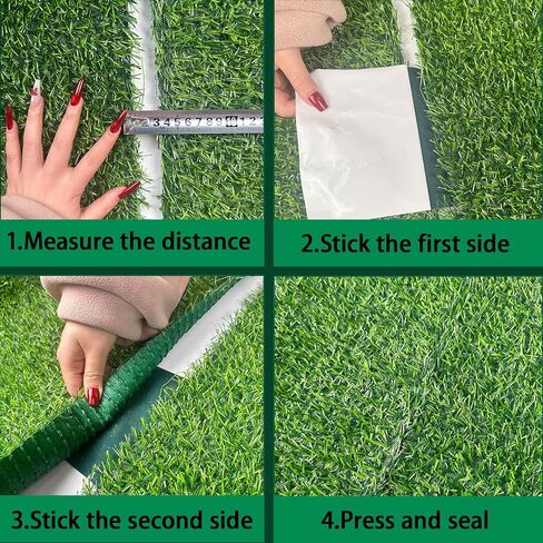 Single-Sided 6Inch x 33Ft Artificial Grass Self-Adhesive Turf Seam Tape for Lawn,Carpet Jointing in Kuwait