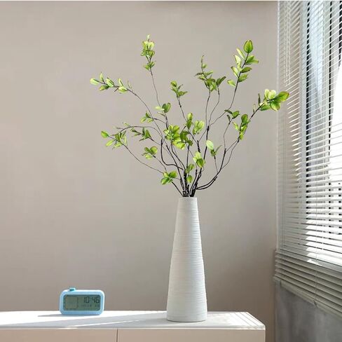 6 Pcs Artificial Ficus Branches Faux Eucalyptus Stems Realistic Faux Eucalyptus Stems & Branches | Perfect for Vase Filling & Home Decor Branches for Vase Faux Eucalyptus Stems in Saudi Arabia