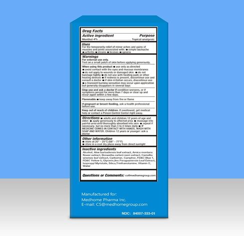 Pain Relief Roll On, Travel Size Pain Reliever, for Knee, Neck, Hip, Joint, Shoulder, Arthritis Pain Reliever, Fast Acting & Long Lasting Formula, Roll On Menthol Gel 2.5 oz (Pack of 1) in Saudi Arabia