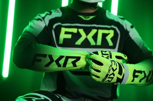 FXR Clutch Pro MX Jersey Soft Moisture-Wicking Drop Tail Hem Black/Grey/HiVis - Large in Kuwait