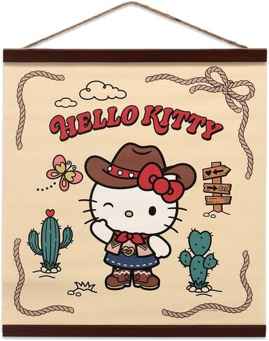 Open Road Brands Hello Kitty and Friends Round Hanging Acrylic Wall Decor | Cute Hello Kitty Wall Art for Home in Kuwait