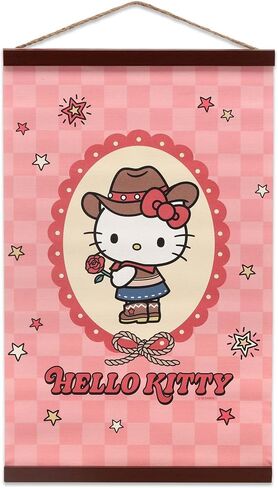 Open Road Brands Hello Kitty and Friends Round Hanging Acrylic Wall Decor | Cute Hello Kitty Wall Art for Home in Kuwait