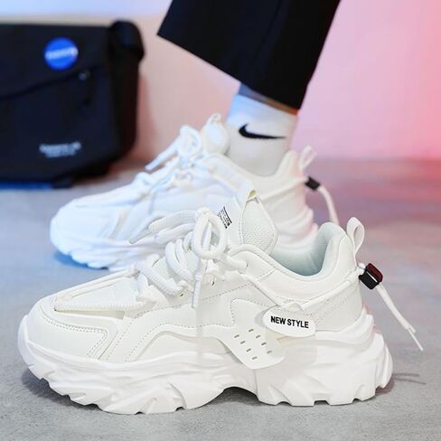 Men's Fashion Retro Chunky Sneakers Stylish Y2K Dad Shoes Casual Comfortable Non Slip Versatile Athletic Shoes in Saudi Arabia