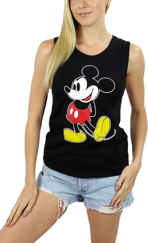Disney Womens Mickey Mouse Sleeveless Muscle Tank Top in Kuwait