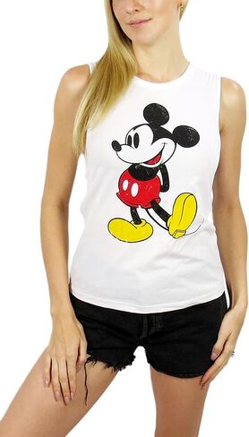 Disney Womens Mickey Mouse Sleeveless Muscle Tank Top in Kuwait