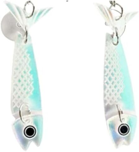 Summer-Themed Acrylic Earrings - Lightning, Jellyfish & Fish Designs, Lightweight & Colorful Fashion Jewelry,ideal for daily Outfits and Casual Wear in Saudi Arabia