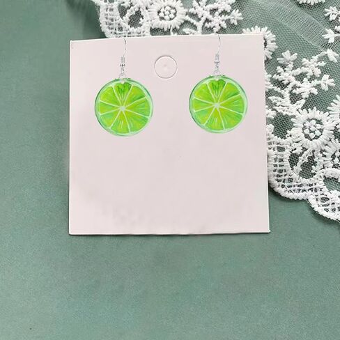 Statement Creative Funny Lifelike Fruits Tomato Kiwi Orange Watermelon Grapefruit Earrings Acrylic Earrings for Women in Saudi Arabia