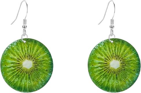 Statement Creative Funny Lifelike Fruits Tomato Kiwi Orange Watermelon Grapefruit Earrings Acrylic Earrings for Women in Saudi Arabia