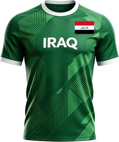 العراق 2026 كرة القدم تي شيرت العلم، العراق لكرة القدم جيرسي للرجال in Kuwait