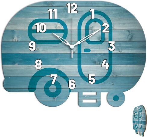 Artistic Flowers Wall Clock Irregular Shape Decorative Wall Clock Linear Flowers Non-Ticking Clock for Home Office Decoration, 13.93×12.99 inch in Saudi Arabia